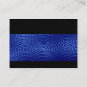Carte De Visite Moderne - Pluie électrique Bleu (Dos)