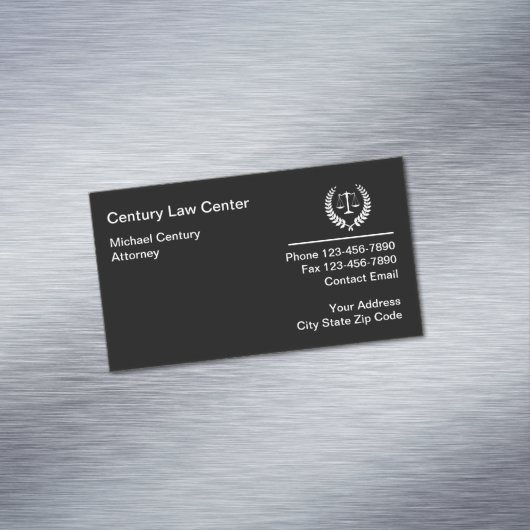 Carte de visite moderne pour avocat Magnet (In Situ)