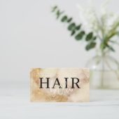 Carte de visite moderne pour coiffeur à l'aquarell (Debout devant)