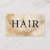 Carte de visite moderne pour coiffeur à l'aquarell (Devant)