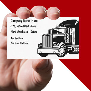 Carte de visite moderne pour entreprise de camionn