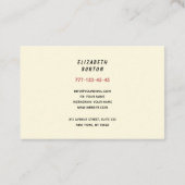 Carte de visite moderne pour le service de garde d (Dos)