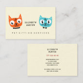 Carte de visite moderne pour le service de garde d (Devant / Derrière)