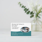Carte de visite moderne pour les services de tests (Debout devant)