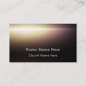 Carte de visite moderne pour pasteur d'église chré (Devant)