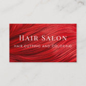 Carte de visite moderne pour salon de coiffure et (Dos)