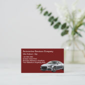 Carte de visite moderne pour services automobiles (Debout devant)