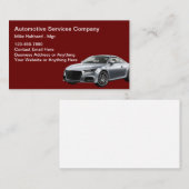 Carte de visite moderne pour services automobiles (Devant / Derrière)