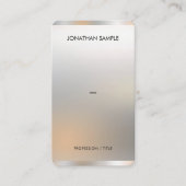 Carte De Visite Moderne Premium Silver Papier Glamor Silver Luxe (Devant)