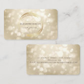 Carte De Visite Moderne Professional Bokeh Géométrique (Devant / Derrière)