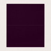 Carte De Visite Moderne Professional Curature Plum Script fantaisi (Intérieur déplié)