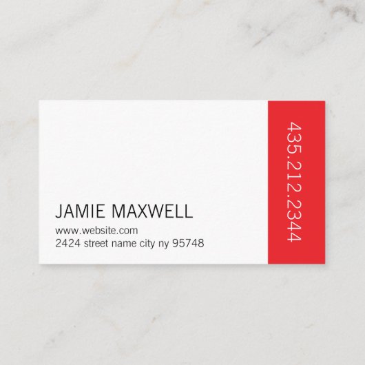 Carte de visite moderne professionnel (Dos)