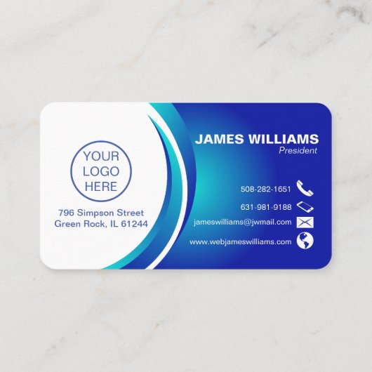 Carte de visite moderne professionnel (Dos)