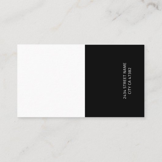 Carte de visite moderne professionnel (Dos)