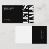 Carte de visite moderne professionnel (Devant / Derrière)