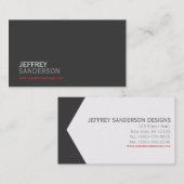 Carte de visite moderne professionnel (Devant / Derrière)