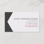 Carte de visite moderne professionnel (Dos)