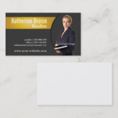 Carte De Visite Moderne, professionnel, agent immobilier, (Devant / Derrière)