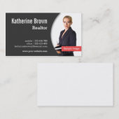 Carte De Visite Moderne, professionnel, agent immobilier, (Devant / Derrière)