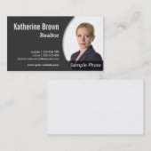 Carte De Visite Moderne, professionnel, agent immobilier, (Devant / Derrière)