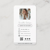 Carte de visite moderne professionnel avec photo e (Devant)