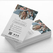 Carte de visite moderne professionnel avec photo e