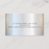 Carte De Visite Moderne professionnel Bokeh Bokeh Parties scintill (Dos)