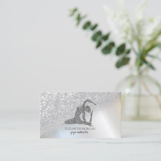 Carte De Visite Moderne professionnel Bokeh Bokeh Parties scintill (Debout devant)
