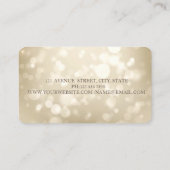 Carte De Visite Moderne Professionnel Bokeh Géométrique (Dos)