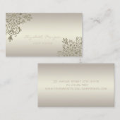 Carte De Visite Moderne Professionnel Charme Lumineuse, Dentelle (Devant / Derrière)