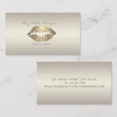 Carte De Visite Moderne Professionnel Charme Lumineux, Lèvres (Devant / Derrière)