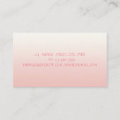 Carte De Visite Moderne professionnel, Ciseaux, Canne à lèvres, Fl (Dos)