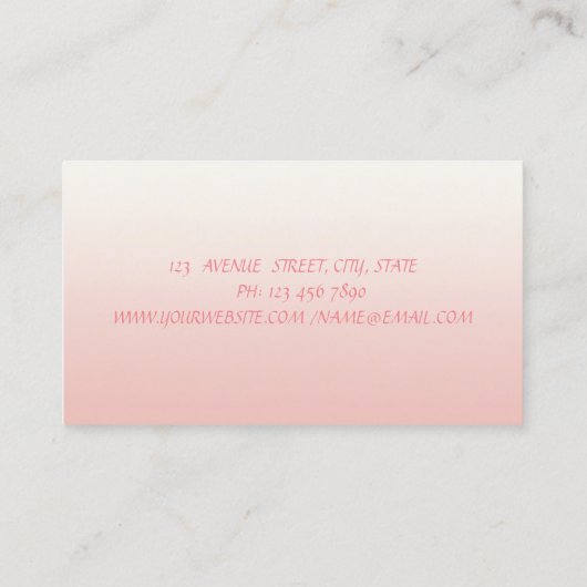 Carte De Visite Moderne professionnel, Ciseaux, Canne à lèvres, Fl (Dos)