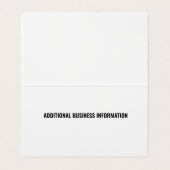 Carte De Visite Moderne Professionnel Classique Purple Rose Style (Intérieur déplié)