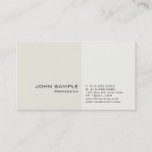 Carte De Visite Moderne Professionnel Classy Clean Plain (Devant)