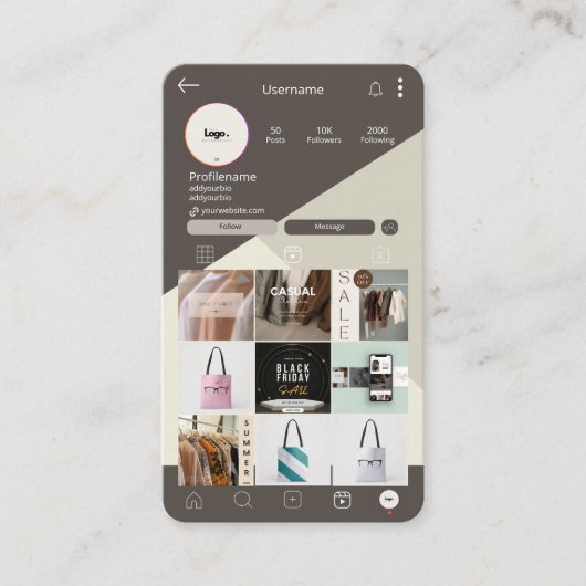 Carte de visite moderne professionnel | Conception (Devant)