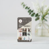 Carte de visite moderne professionnel | Conception (Debout devant)