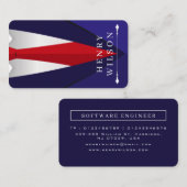 Carte De Visite Moderne,Professionnel,Conception simple (Devant / Derrière)