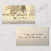 Carte De Visite Moderne Professionnel , Confettis Dorés , Gouttes (Devant / Derrière)
