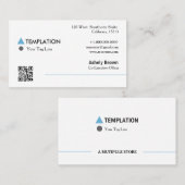 Carte de visite moderne professionnel de code de (Devant / Derrière)