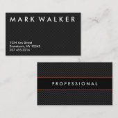 Carte de visite moderne professionnel de fibre de (Devant / Derrière)