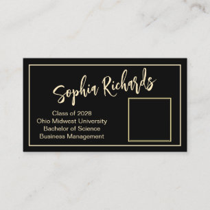 Carte De Visite Moderne professionnel de la photo Introduction