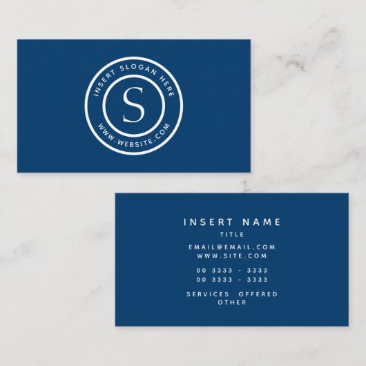 Carte De Visite Moderne professionnel de logo fait sur commande (Devant / Derrière)