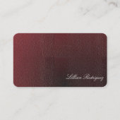 Carte De Visite Moderne Professionnel Dégradé Bourgogne Abstrait (Devant)