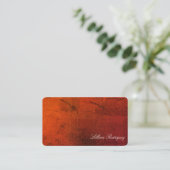 Carte De Visite Moderne professionnel dégradé rouge Abstrait (Debout devant)