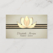 Carte De Visite Moderne Professionnel Design Moderne, Lotus (Devant)