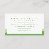 Carte De Visite Moderne, Professionnel, Design Simple (Dos)