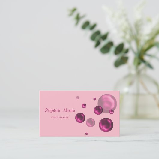 Carte De Visite Moderne Professionnel Design Simple, Points (Debout devant)