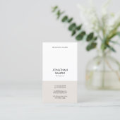 Carte De Visite Moderne Professionnel Design Simple Vertical Plain (Debout devant)