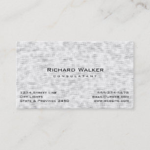 Carte De Visite Moderne Professionnel élégant Blanc simple